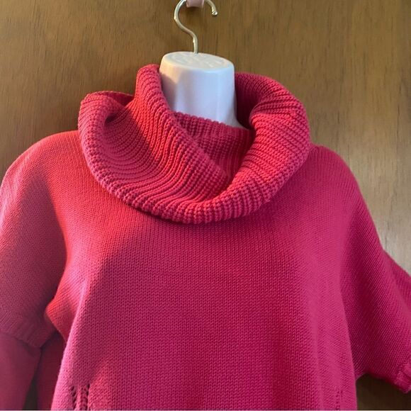 🍂Very comfy 💕 hot pink Harold’s brand cotton blend sweater sz L - Picture 2 of 8